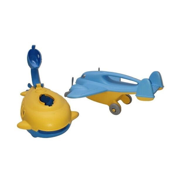 Green Toys Cargo Plane and Submarine Eco Friendly Toys Bundle NWOT - Picture 4 of 5